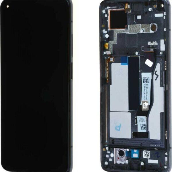Γνήσια Οθόνη Και Μηχανισμός Αφής Με Πλαίσιο Xiaomi Mi 10T / Mi 10T Pro Μαύρο 5600030J3S00 (Service Pack)