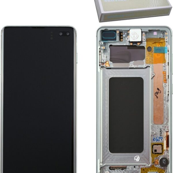Γνήσια Οθόνη LCD με Μηχανισμό Αφής για Samsung Galaxy S10+ ( S10 Plus ) G975F Πράσινο