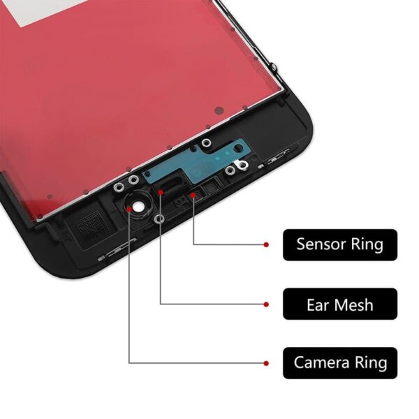 Συμβατή Οθόνη Και Μηχανισμός Αφής Apple iPhone 6 Plus Μαύρο AP6P001B3