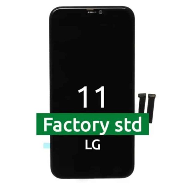 Συμβατή LG std Οθόνη Και Μηχανισμός Αφής Apple iPhone 11 Μάυρο AP110001BL