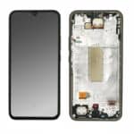 Γνήσια Οθόνη Και Μηχανισμός Αφής Με Πλαίσιο Μαύρο Samsung Galaxy A34 5G A346 (Service Pack) GH82-31200A