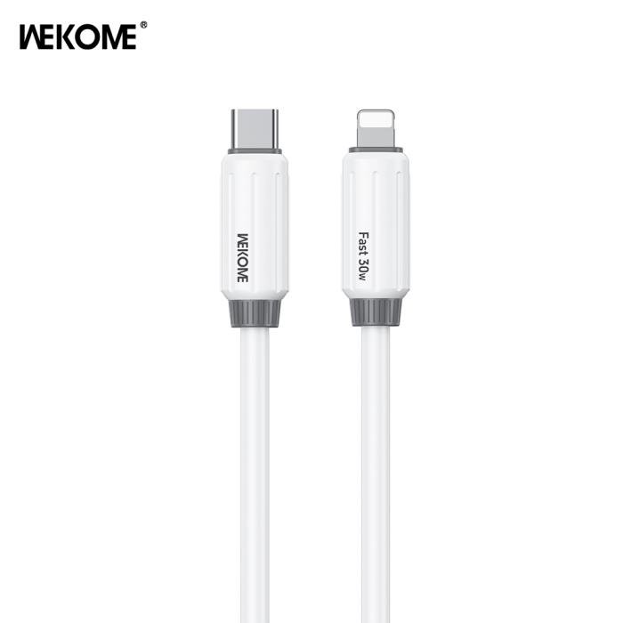 0098395 Καλώδιο Φόρτισης WK WDC-29 USB-C σε Lightning PD 30W 1m Λευκό - Image 1