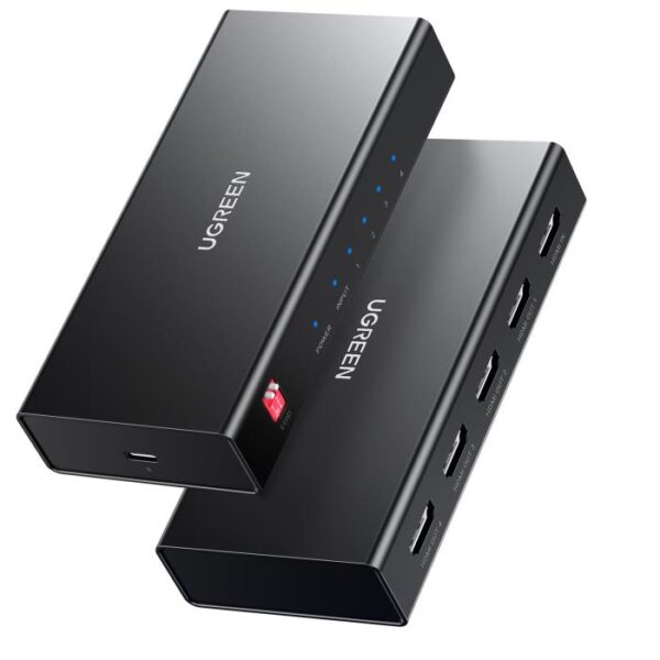 Μαύρο μεταλλικό HDMI Splitter 4 Θέσεων 4K 60Hz UGREEN CM570 90514