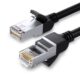 Καλώδιο δικτύου UTP CAT6 UGREEN 10 μέτρα καθαρός χαλκός σε μαύρο χρώμα για μεγάλες αποστάσεις