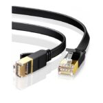 Καλώδιο ethernet CAT7 flat 20m UGREEN NW106 11267 μαύρο με επιχρυσωμένα βύσματα RJ45