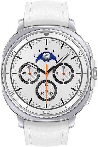 samsunggalaxywatch8l500classicstainlesssteel46mmwhite Samsung Galaxy Watch8 Classic Stainless Steel 46mm Αδιάβροχο με Παλμογράφο (Λευκό) - Image 1