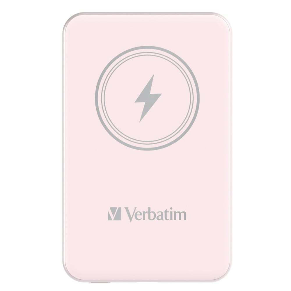 20240416111949_85c65a86 Verbatim Charge 'n' Go MagSafe Power Bank 5000mAh με Θύρα USB-C Power Delivery Ροζ - Image 1