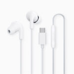 Λευκά Xiaomi Earphones In-ear με βύσμα USB-C και ενσωματωμένο χειριστήριο