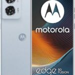 Το Motorola Edge 50 Fusion 5G σε Marshmallow Blue με την κυρτή pOLED οθόνη 144Hz