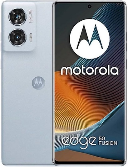 Το Motorola Edge 50 Fusion 5G σε Marshmallow Blue με την κυρτή pOLED οθόνη 144Hz