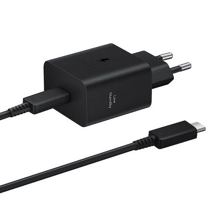 samsung-wall-charger-45w-black-ep-t4511x-cable.jpg Samsung Φορτιστής 45W USB-C μαύρος EP-T4511X με καλώδιο USB-C σε USB-C