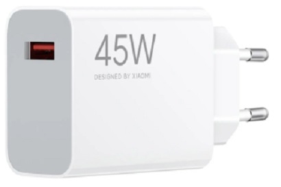 Xiaomi Φορτιστής 45W Turbo Charging λευκός με θύρα USB-A