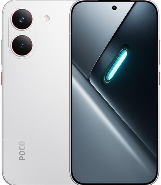 Xiaomi Poco X8 Pro 5G Dual SIM 8/256GB Λευκό χρώμα μπροστινή και πίσω όψη
