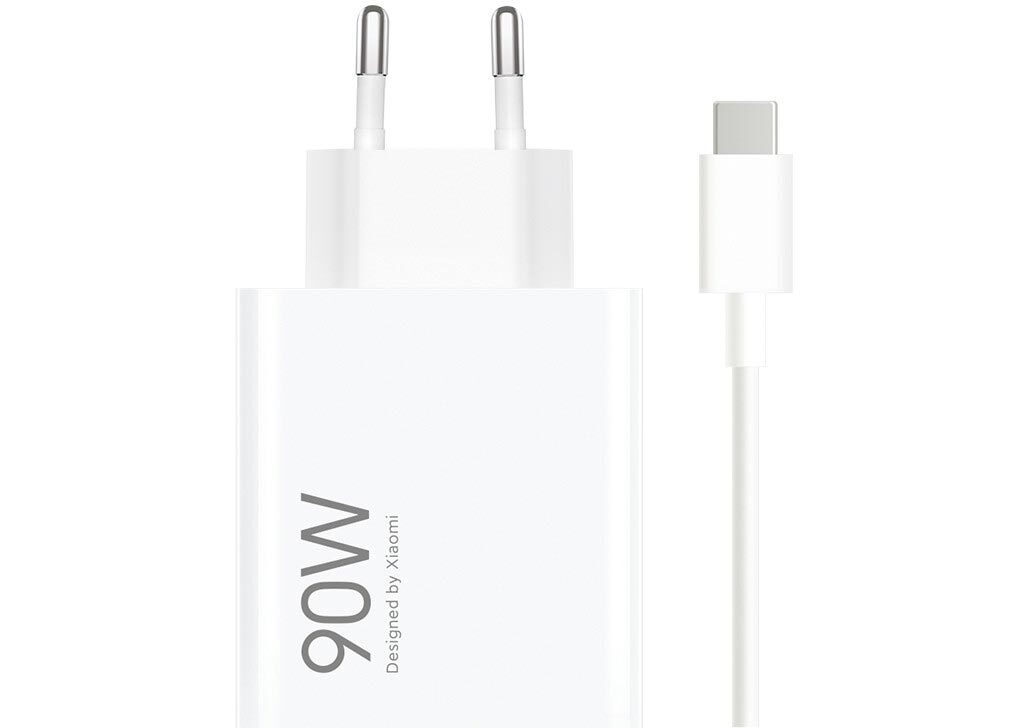 Xiaomi Φορτιστής 90W HyperCharge Combo με καλώδιο USB-C σε λευκό χρώμα