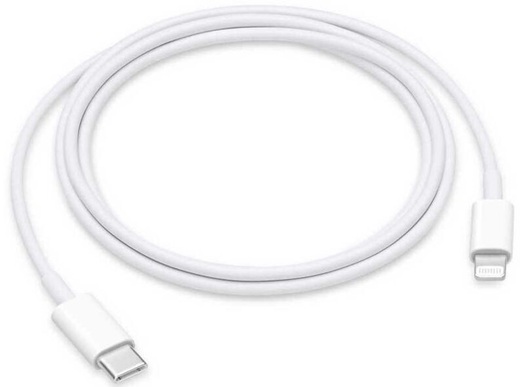 Γνήσιο καλώδιο Apple USB-C σε Lightning μήκους 1 μέτρου σε λευκό χρώμα