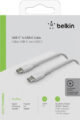 Belkin Braided USB 2.0 Cable USB-C male - USB-C 60W PD Λευκό 1m - Image 5