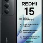 Xiaomi Redmi 15 4G 256GB Midnight Black smartphone με οθόνη 6,9" 144Hz, κάμερα 50MP και μπαταρία 7000mAh
