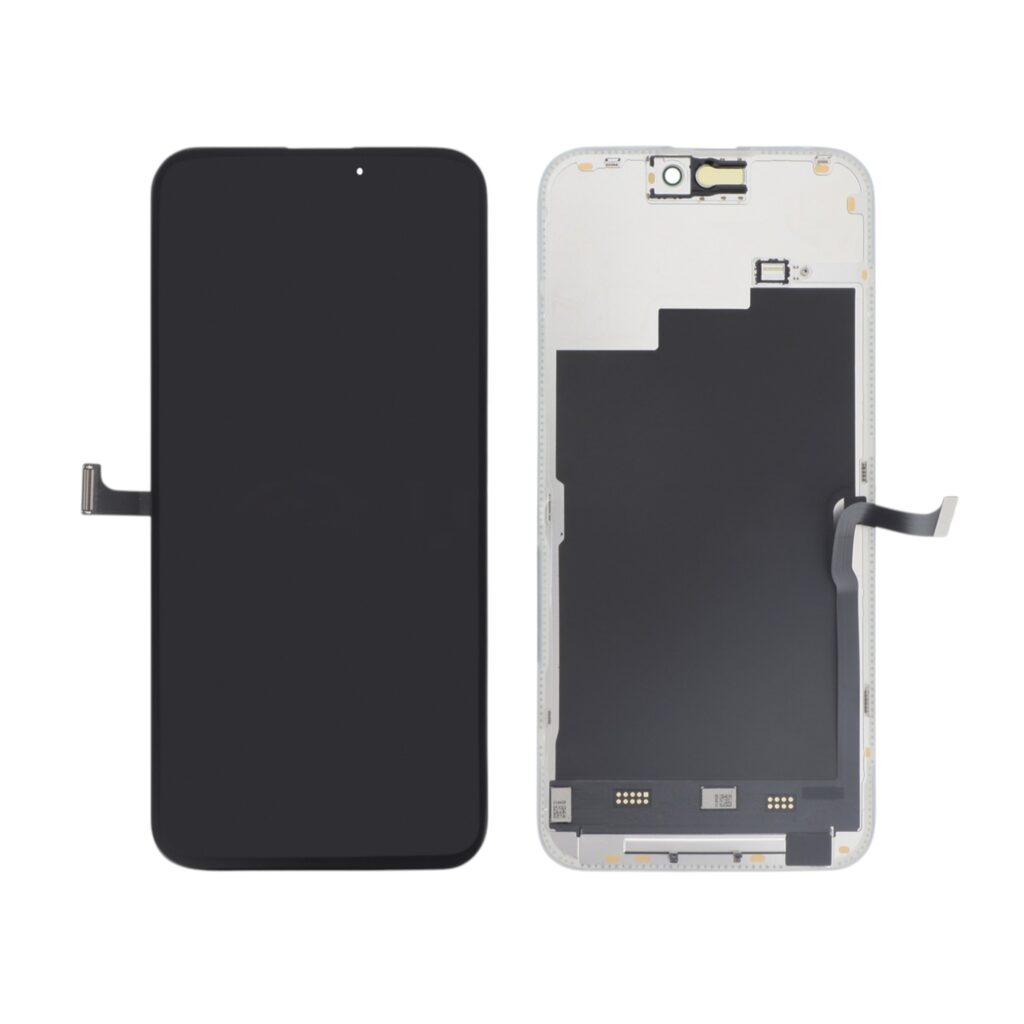 Οθόνη Soft OLED iPhone 15 Pro Max μαύρη με μηχανισμό αφής 120Hz και τεχνολογία BOLD