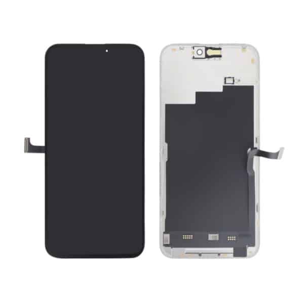 Οθόνη Soft OLED iPhone 15 Pro Max μαύρη με μηχανισμό αφής 120Hz και τεχνολογία BOLD