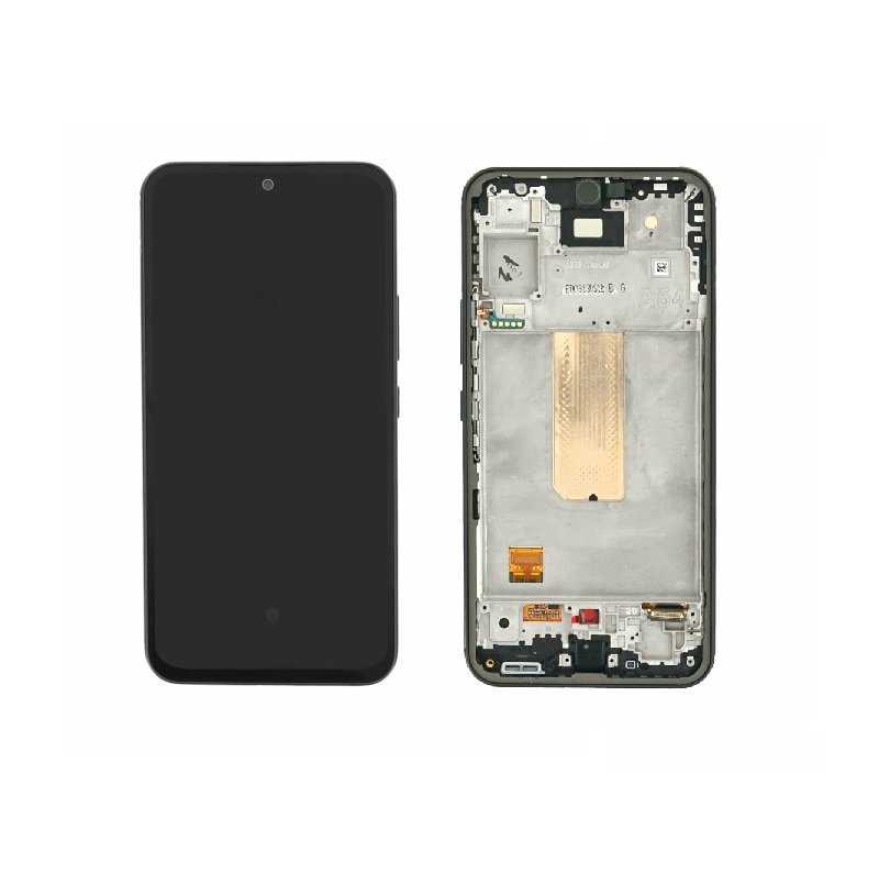 Οθόνη Samsung Galaxy A54 5G Μαύρη γνήσια Service Pack GH82-31231A με μηχανισμό αφής και πλαίσιο