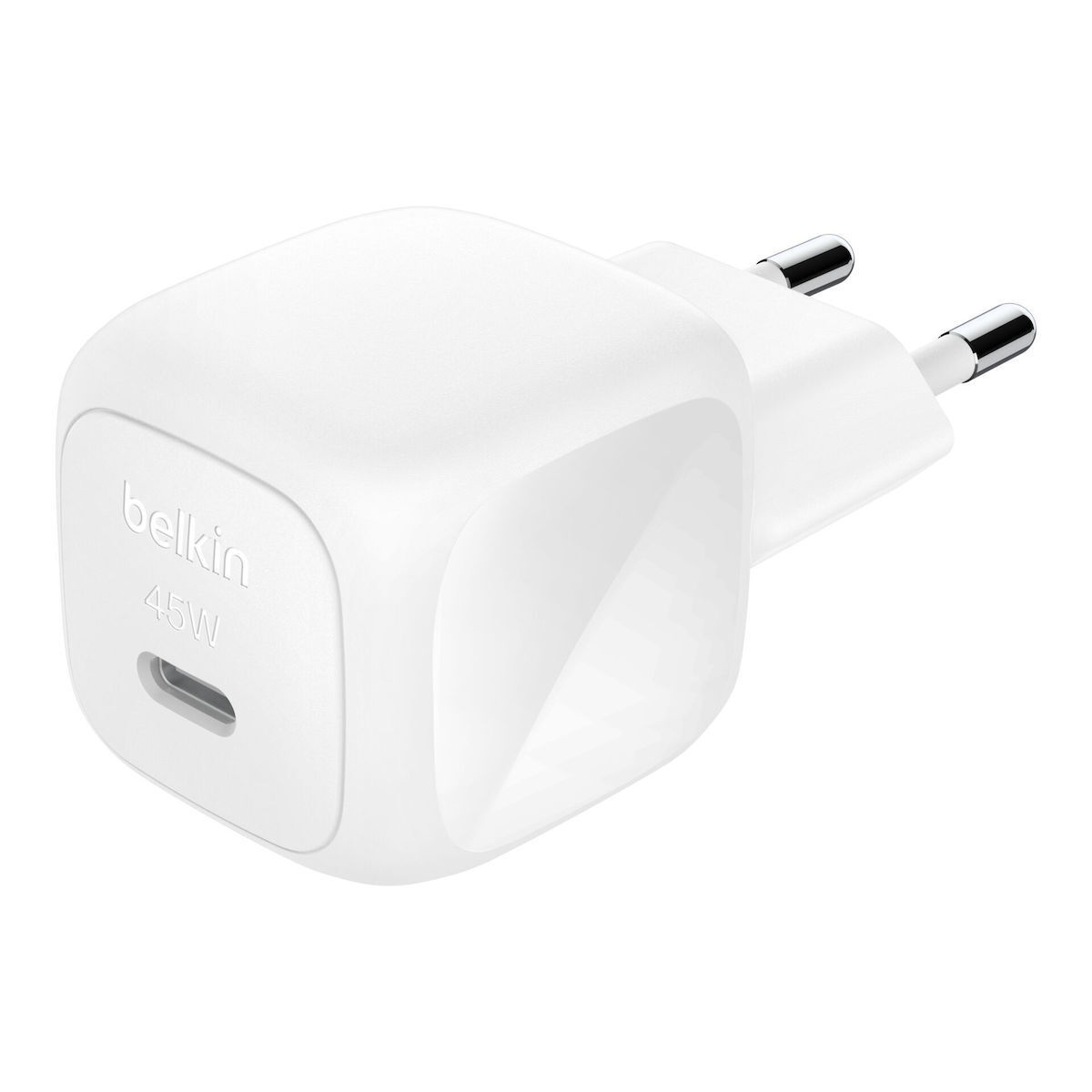 20250613114720_belkin_fortistis_choris_kalodio_me_thyra_usb_c_kai_kalodio_usb_c_45w_power_delivery_leykos_wca013kqwh Belkin Φορτιστής 45W USB-C Λευκός με Power Delivery 3.1, τεχνολογία PPS και compact σχεδιασμό