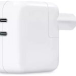 Apple Φορτιστής Χωρίς Καλώδιο με 2 Θύρες Dual USB-C 35W Power Adapter (MW2K3ZM/A) White EU