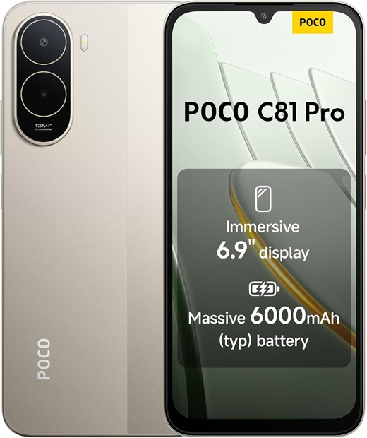 pococ81pro128gbrom4gbramgold Xiaomi Poco C81 Pro Dual SIM (4/128GB) Χρυσό - Image 1