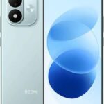 Redmi Note 17 5G 128GB σε χρώμα Sky Teal, πρόσοψη και πίσω όψη