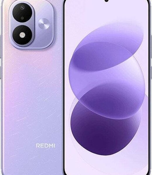 Redmi Note 17 4G 128GB Celestial Purple, πρόσοψη και πίσω όψη