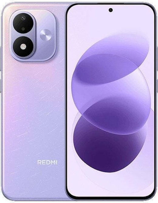 Redmi Note 17 4G 128GB Celestial Purple, πρόσοψη και πίσω όψη