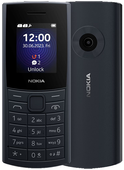 nokia110dualsimta1661midnightblue Nokia 110 4G (2024) Dual SIM Κινητό με Κουμπιά (Ελληνικό Μενού) Μπλε - Image 1