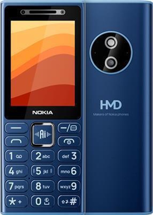 nokia2104gta1787dualsimdarkblue Nokia 210 4G Dual SIM Κινητό με Κουμπιά Μπλε - Image 1